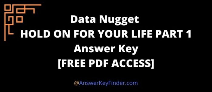 Data nugget city parks answer key